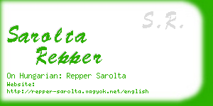 sarolta repper business card